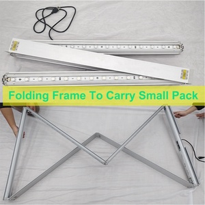 मॉड्यूलर टूल फ्री ढहने वाला बैकलिट डिस्प्ले स्टैंड प्रमोशन प्रदर्शनी स्टैंड लाइट बॉक्स - Product Image 5