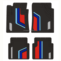 Ensemble de tapis de sol de voiture en latex 3D confortable, imperméable et antigel, personnalisé OEM, pour voitures A4/A5, ensemble complet, style professionnel