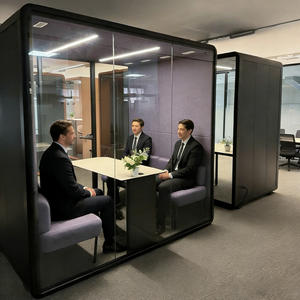 Cabine de réunion modulaire insonorisée portable en alliage d'aluminium moderne, personnalisée en usine, 35 dB - Product Image 6