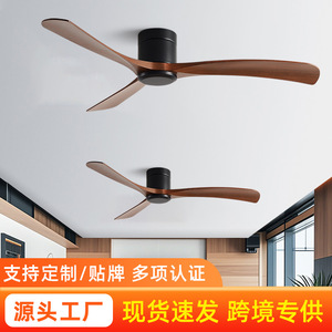 <b>Ceiling</b> <b>Fan</b> 3 Blade Wooden Blades Ac Motor Reversible Airflow <b>Remote</b> <b>Control</b> For Living Room Bedroom - Product Image 4
