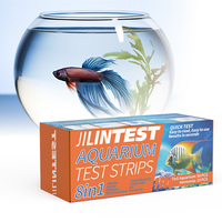 Kit de test d'eau pour aquarium 8 en 1 pour une santé optimale des poissons et des bandelettes de test essentielles, accessoires d'aquarium