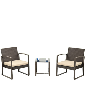 Chaise à Bascule Portable Moderne et Durable de Haute Qualité Confortable en Rotin Étanche Extérieur Patio Jardin Ensemble Cour Ferme - Product Image 1