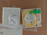 Plaque de prise murale à fibre optique, panneau de prise FTTH, 1 port SC, 2 ports RJ45, 86x86mm, montage en surface, FSP09 avec logo OEM personnalisé