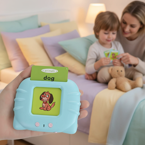 Machine d'apprentissage électronique parlante multilingue (10 langues) personnalisée pour l'éducation précoce – Flashcards Montessori pour l'apprentissage précoce des enfants - Product Image 4