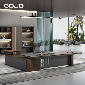 Escritorio ejecutivo de madera ergonómico moderno del fabricante superior Diseño Premium Gerente de OEM Muebles de oficina Económicos - Product Image 1