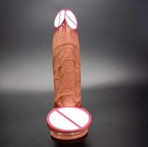 Juguete sexual de silicona suave de 20cm, pene, consolador de piel Real con ventosa, consolador gordo realista de sensación Real para mujeres - Product Image 4