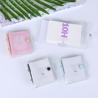 Agenda personnalisé à feuilles mobiles, joli planificateur avec couverture transparente en PVC, mini classeur à 3 anneaux