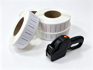 Étiquettes de prix autocollantes blanches personnalisées pour fournitures de bureau - Product Image 1