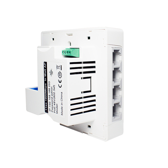 1800Mbps Dualband Wifi6 Router Mtk7621 Chip Gigabit Gbe Network Port Wan/Lan 48V Poe In-Wall Wireless Ap Access Point Indoor