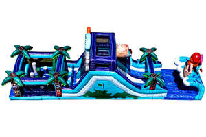 Nhà Máy Giá Inflatable chướng ngại vật khóa học ngoài trời trò chơi Inflatable Bouncer lâu đài Tiki tovi chướng ngại vật cho trẻ em và người lớn - Product Image 3