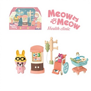Ensemble de jeu de rôle Docteur pour clinique vétérinaire avec effets lumineux et sonores, en ABS écologique, <span class=keywords><strong>jouet</strong></span> médical éducatif pour filles - Product Image 1