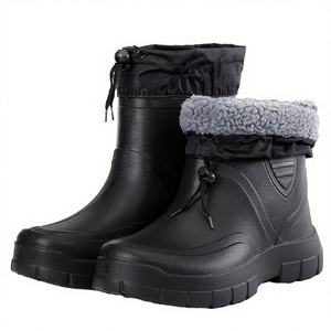 รองเท้าบูทกันน้ำสำหรับฤดูหนาวแบบ unisex น้ำหนักเบาบุขนนุ่ม ราคาโรงงาน พื้น EVA กันลื่น เหมาะสำหรับตกปลาและกิจกรรมกลางแจ้ง - Product Image 3