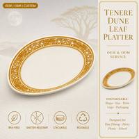 Assiette en mélamine motif bananier, pour café, brunch, cadeau, mariage, invités, durable, empilable, vente en gros OEM ODM