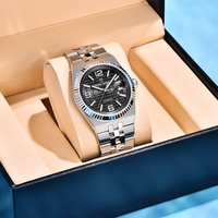 PD-ys027 DESIGN Montre mécanique automatique pour homme en acier inoxydable, montre de mode avec verre saphir, étanche, Reloj Hombre, 4 options de couleur