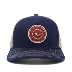 Gorras Trucker Color Block 100% Algodón, Gorra Trucker de 5 Paneles Personalizada de Alta Calidad con Logotipo Bordado, Gorras Trucker Unisex - Product Image 1