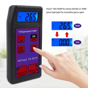 Hedao เครื่องวัดค่าพีเอชหน้าจอแสดงผล LED ความแม่นยำสูง, เครื่องวัดค่าพีพีเอ็ม2 in 1เครื่องทดสอบคุณภาพน้ำ tds/temp สำหรับห้องปฏิบัติการตู้ปลา - Product Image 2