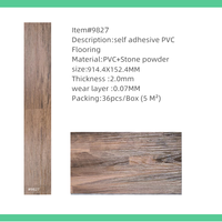 2,0mm LVT-Bodenbelag 100% Neues Design Trockenrücken Selbstklebende Holzoptik Kunststoff-PVC-Vinyl-Bodenplanken
