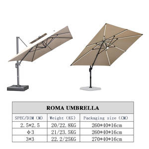 Sombrillas Personalizadas <span class=keywords><strong>de</strong></span> Aluminio para Exterior, Parasoles <span class=keywords><strong>de</strong></span> <span class=keywords><strong>Playa</strong></span> <span class=keywords><strong>de</strong></span> Gran Tamaño para Patio y Jardín, <span class=keywords><strong>Plegables</strong></span> con Luces, Muebles <span class=keywords><strong>de</strong></span> Jardín - Product Image 2