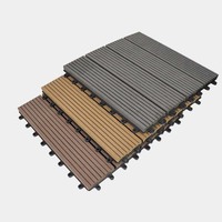 Dalles de terrasse emboîtables en WPC personnalisées OEM, étanches et antidérapantes, pour l'aménagement paysager