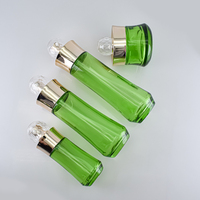 Ensemble de flacons et pots cosmétiques en verre écologiques, forme bulbe, vides, pour crème et lotion, 30g, 50g, 40ml, 100ml, 120ml