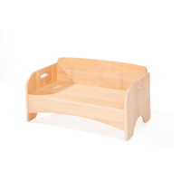 Canapé Montessori pour enfants d'âge préscolaire en bois massif pour la maternelle et la salle de jeux pour lire et se détendre