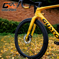 Vélo de course sur route en fibre de carbone GUSTO Professional, 12 vitesses, frein à disque électronique, jeu de roues en carbone de 50 mm intégré