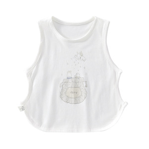 Children's Cotton Vest Cartoon Print Sleeveless Base <b>Layer</b> <b>Top</b> For Girls Summer Wear - Product Image 5