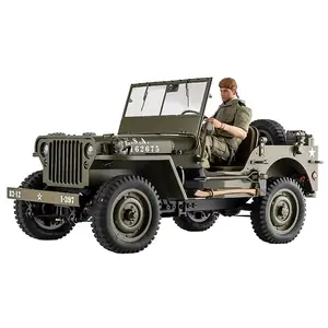 Fms Rochobby 1941 Mb Scaler Willys Jeeps All Terrain Chassis 1/6 Schaal 2.4G 4wd 4X4 Afstandsbediening Rc Off Road Crawler Cadeau Speelgoed
