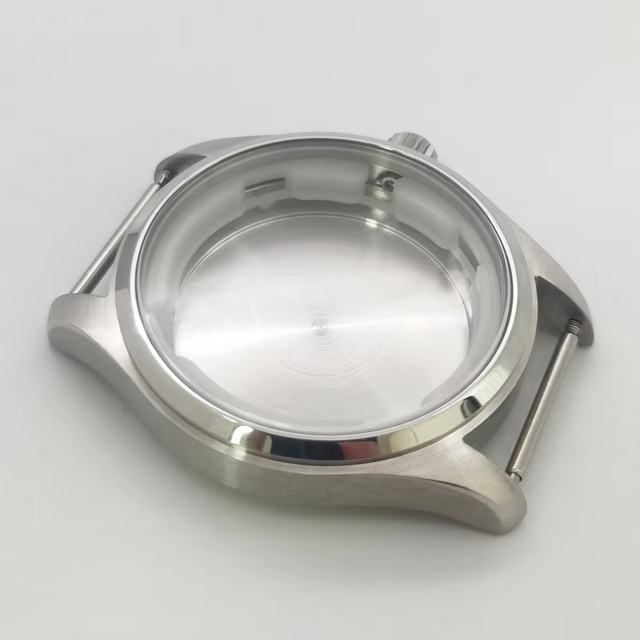 NEW Design 40mm Customized 316L Stainless Steel NH35 movement Watch Dial case Men's Watch Case Black Silver Colors