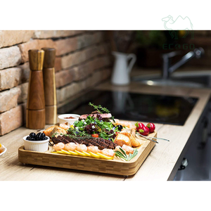 ชุดเขียงไม้ไผ่ป้องกันแบคทีเรียสำหรับใช้ในครัวหั่นชีสชาร์คิวรี่สไตล์ทันสมัย - Product Image 6