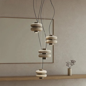 Ornate <strong>Coving</strong> <strong>for</strong> Ceilings Natural Stone Marble Pendant <strong>Light</strong> Chandelier Lamp - Product Image 1