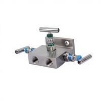 Collecteur 3 voies 6000 PSI en acier inoxydable 316 avec blocage et purge, collecteur transmetteur à montage direct NPT compatible avec Rosemont, certifié CE