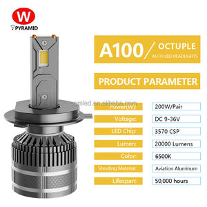 Nueva Bombilla LED para Faros Delanteros de Coche, 12V, 20000LM, Alta Potencia, 200W, H4 H7, 6500K, Lámpara LED con Doble Tubo de Cobre - Product Image 6