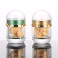 10ml 30ml large bouche Capsule forme récipient hermétique en plastique pharmaceutique pilule Capsule bouteilles pour tablette