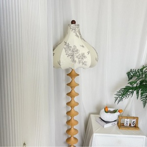 Lámpara de Pie Vintage de Madera Estilo Japonés para Sala de Estar o Dormitorio, Fuente de Luz LED, Control de Interruptor de Luz Tricolor, Decoración del Hogar - Product Image 3