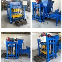 Machine automatique de fabrication de blocs creux emboîtables et de briques en cendres volantes et argile MP4-40 7.5KW 220V/380V Garantie 1 an