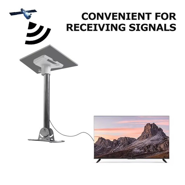 360° Adjustable Starlink Mounting Bracket Galvanized Metal Wall/Roof Mount Kit for Starlink Internet Dish