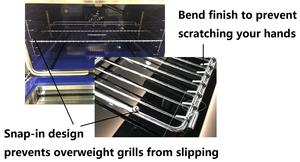 SENG ETL معتمد للمطبخ من الفولاذ المقاوم للصدأ 48 "مجموعة كهربائية احترافية قائمة بذاتها مع فرن للمنزل - Product Image 6