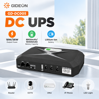Mini onduleur monophasé 8800mAh DC 5V/9V/12V/24V triple port avec affichage LED pour routeur WiFi, modem, caméra CCTV