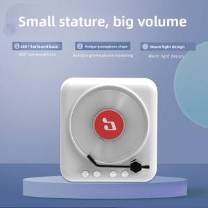 Venta Directa <span class=keywords><strong>de</strong></span> Fábrica, Reproductor <span class=keywords><strong>de</strong></span> Vinilo Retro H3S para Altavoz 5.0, Reproductor <span class=keywords><strong>de</strong></span> CD, Grabador <span class=keywords><strong>de</strong></span> <span class=keywords><strong>Audio</strong></span>, Gramófono Portátil Ligero, Pequeño Regalo - Product Image 1