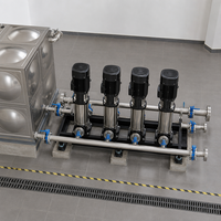 Équipement d'alimentation en eau à pression constante à fréquence variable sans pression négative, productivité de 5000 L/heure, osmose inverse, garantie 1 an