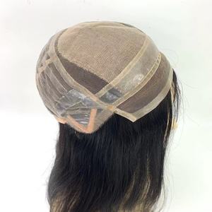 Parrucca medica <span class=keywords><strong>in</strong></span> pizzo anteriore per pazienti affetti da cancro <span class=keywords><strong>in</strong></span> seta malata - Product Image 1