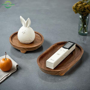 Plateau créatif pour bougies d'aromathérapie en bois, plateaux de rangement pour clés d'entrée - Product Image 1