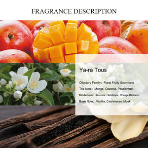 Único aroma ya-ra <span class=keywords><strong>tous</strong></span> aceite de perfume tropical, afrutado floral vainilla precio de fábrica diseñador aceite <span class=keywords><strong>marca</strong></span> perfume fragancia proveedor - Product Image 2