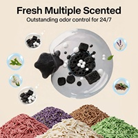 Litière pour chat AFP à faible teneur en poussière, hautement absorbante, mélange multi-matériaux (Tofu, Argile Bentonite, Manioc, Amidon de maïs, Bicarbonate de soude)