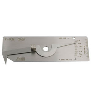 V-WAC गेज मीट्रिक स्टेनलेस स्टील वेल्डिंग निरीक्षण गेज - Product Image 1