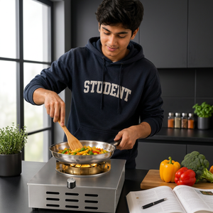 Grey Plasma Electric Flame <b>Stove</b> | Fast Smokeless Gas-Free Portable Single Burner Cooking <b>Stove</b> for Home Kitchen and outdoor - Product Image 4