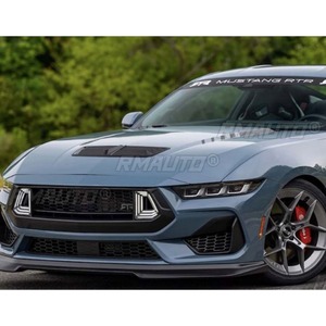 <b>Car</b> Front Bumper Lip <b>Diffuser</b> Spoiler Matte Black Modification Part for Ford Mustang 2024 Bumper Protector <b>Car</b> Accessories - Product Image 3