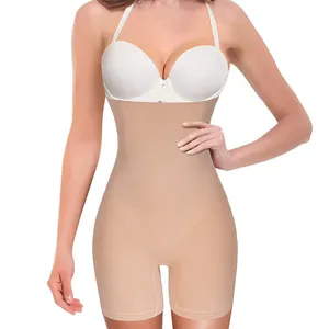 Phụ nữ eo huấn luyện viên Shapewear Tummy kiểm soát Body Shaper quần short hi-eo Butt nâng lên đùi mỏng hơn bikini liền mạch Áo ngực thể thao