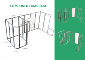 Espositore Modulare in Alluminio a Montaggio Rapido per Fiere, Display in Tessuto Bifacciale, Attrezzatura per Fiere LINGTONG LT-FS62-496 - Product Image 5